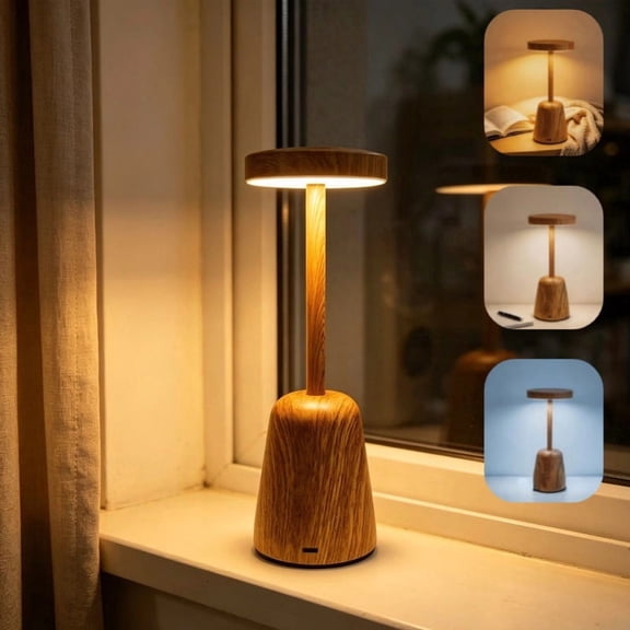 Cordless Table Lamps,Rechargeable Led Touch Bar Lamp, Portable Battery Desk Lamp,3 Level Brightness Dimmable Night Light,Minimalist Design, for Living Room/Restaurant/Couple Dinner