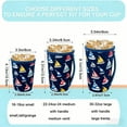 thumbnail image 2 of 3 Pack Reusable Iced Coffee Sleeves for Iced Coffee Cups or Drinks Reusable Neoprene Insulated Sleeves for Hot and Cold Drinks(Sailboat), 2 of 7