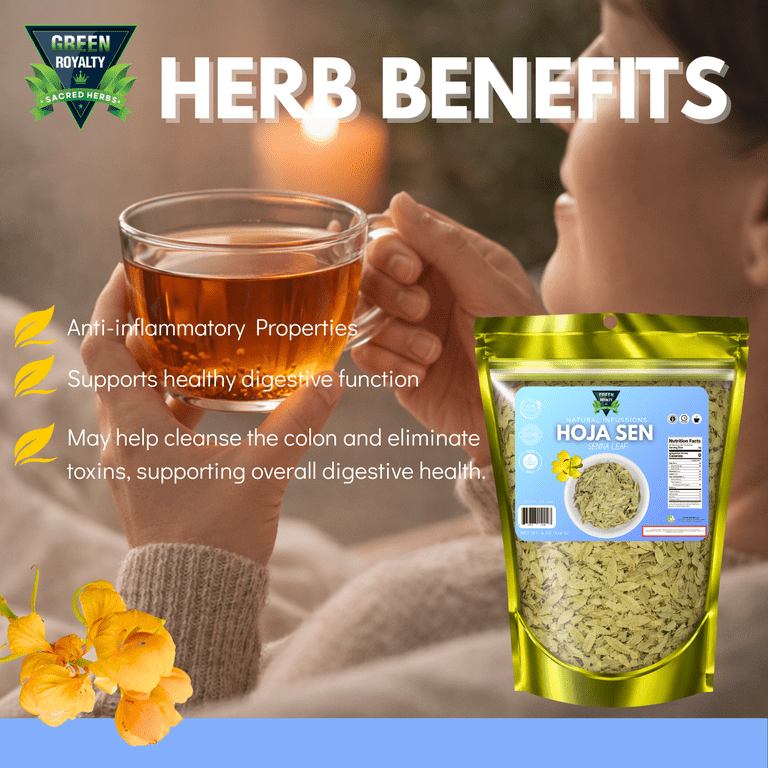 Green Royalty Senna Leaf Herbal Tea, 4 oz | Loose Leaf Herbal