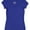 Blue - navy, variant on Womens Solid V-Neck Basic T-Shirt, White, Size Large