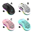 thumbnail image 4 of Gaming Mouse Wireless Hollow Game Mouse Rechargeable Game Adjustable Rechargeable Computer Accessory with RGB Light, Cyan, 4 of 6
