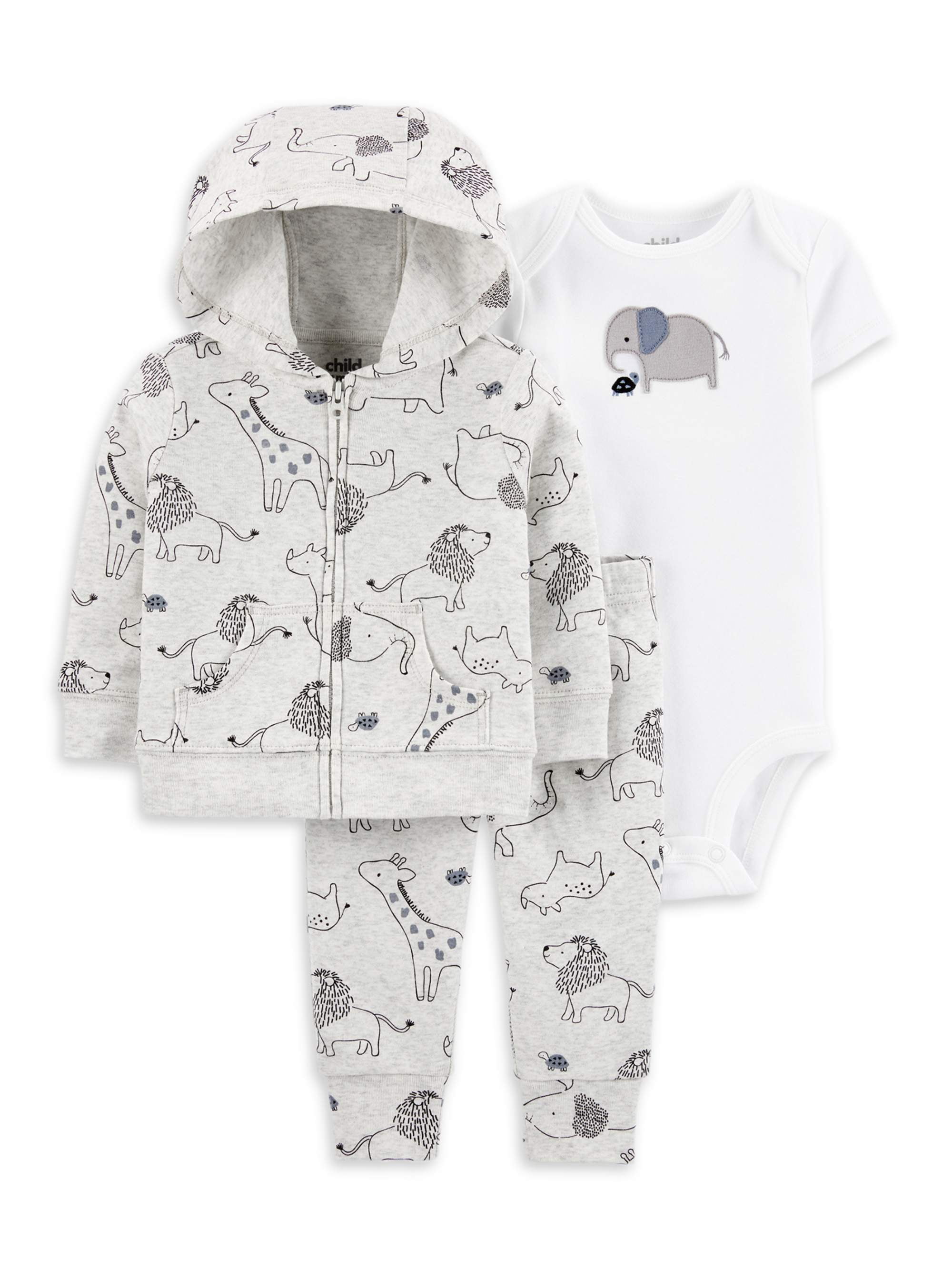 Toddler Baby Boys Bodysuit Short-Sleeve Onesie Heart Pattern Print Outfit Winter Pajamas