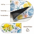 thumbnail image 6 of Coastal Area Rugs 5'x7', Washable Small Throw Rugs for Laundry Room Playroom, Summer Lemon Flower Shell Starfish Nautical Indoor Outdoor Rug Non-Slip Low Pile Carpet Runner Reversible Floor Mats, 6 of 8
