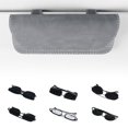 thumbnail image 2 of Estuche para gafas de sol con cierre magnético para visera de coche, color negro, 2 of 5