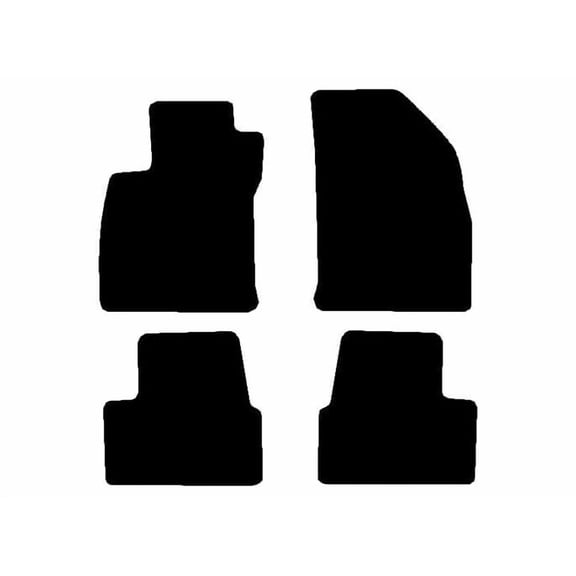 Auto Mats and Accessories 4 Piece Set Custom Carpeted Floor Mats Compatible with 2017-2019 Chevy Volt (Black) Made in the USA