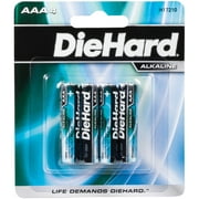 Diehard 41-1174 1.5-Volt AAA Alkaline Batteries, 4Pk