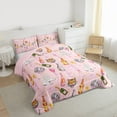 thumbnail image 3 of Feelyou Fashion Girl Party Queen Comforter Set, Western Cowgirl Boot Bedding Sets, Juntle Tiger Animal Reversible Bedding Comforter Set, Microfiber Bedroom Decor, 3 Pieces, 3 of 8