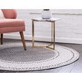 thumbnail image 3 of Unique Loom Tapis de Zone 3129609, 5 Pieds, Gris/beige, 3 of 5