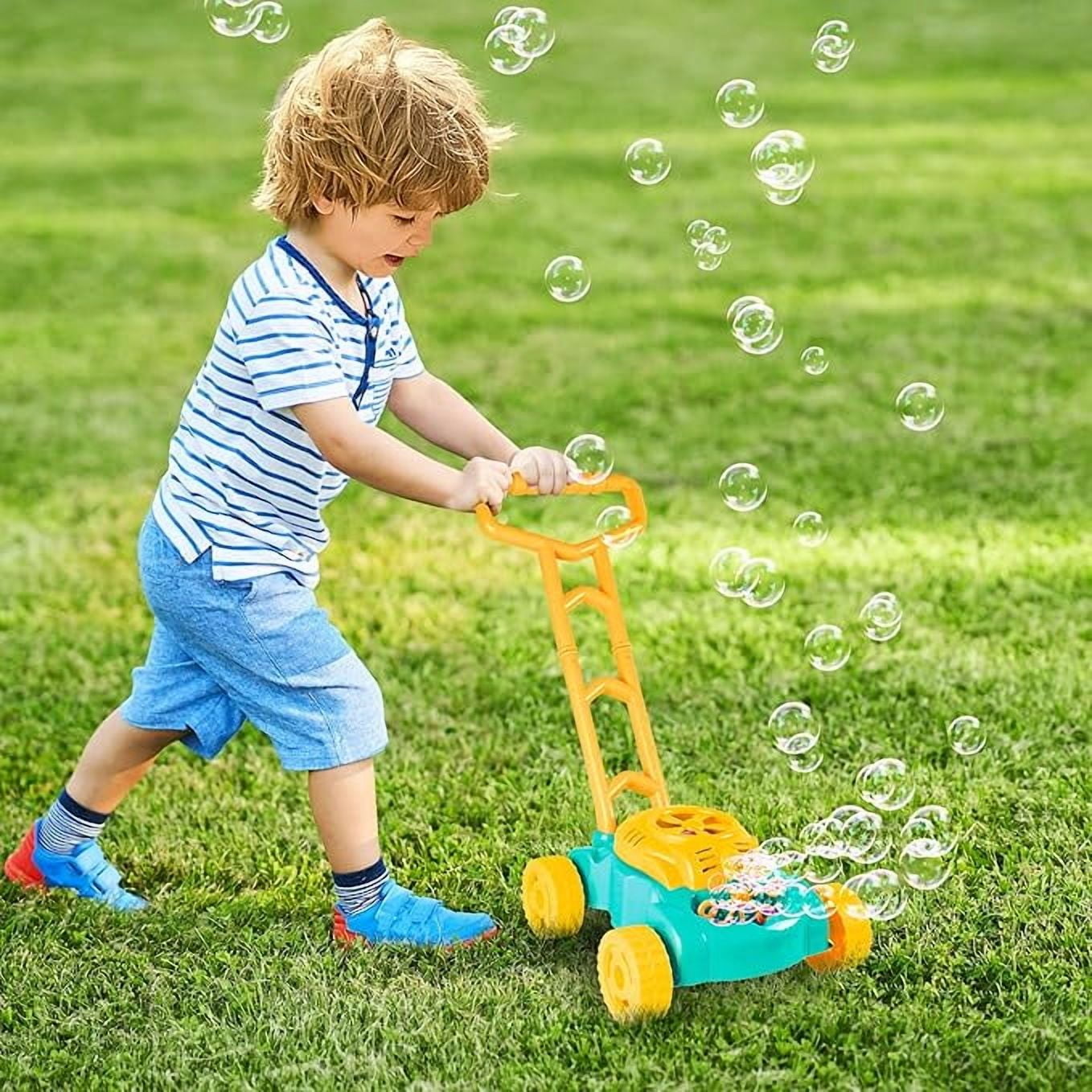 ArtCreativity Green Bubble Lawn Mower, Toddlers, Bubble Solution Included