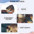 thumbnail image 6 of DIXRUYEE Youth Hoodie Pullover Sweatshirt Impressionist Otter Reverie Printed, 6 of 9