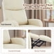 thumbnail image 4 of Korser Sillón Reclinable Push Back con Masaje y Calefacción, Silla Individual para Adultos con Reposapiés de Cuero Sintético para Sala de Estar,Beige, 4 of 6
