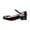 Black, variant on Gyujnb Girls Patent Mary Jane Shoes Low Heel Buckle Strap Princess Shoes for School Wedding Prom,10.5-11 Years