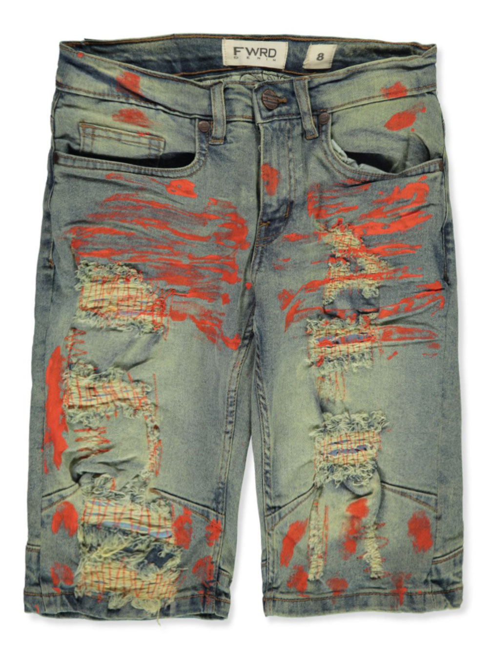 FWRD Boys' Allover Paint Splatter Denim 