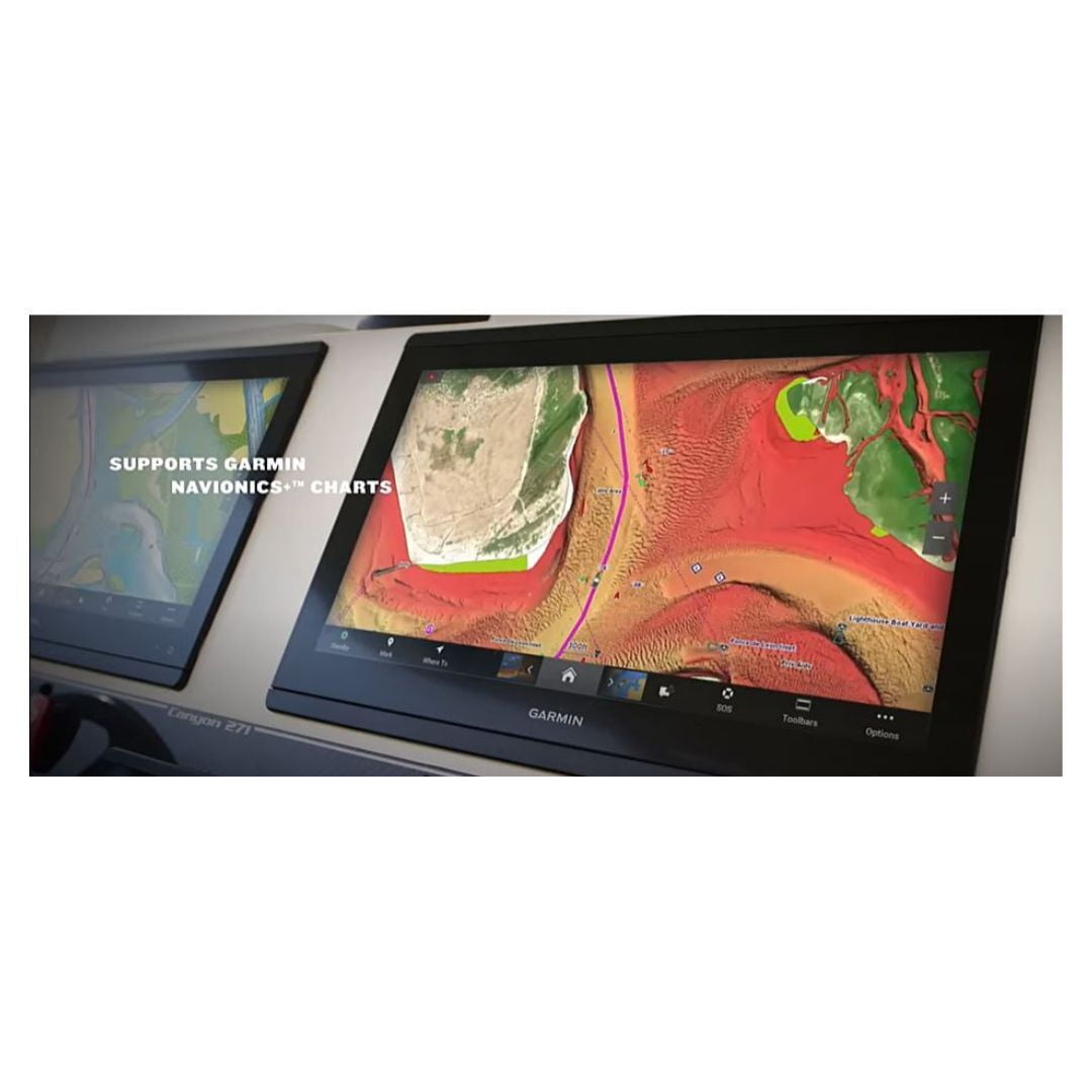 Garmin GPSMAP-1243xsv Combo Marine GPS, Vivid Boat Fish Finder and