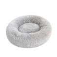 thumbnail image 3 of Cama nido de interior con forma de dona de peluche para cachorros, perros pequeños, medianos y grandes. gris, 3 of 8