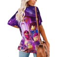 thumbnail image 2 of Ninjago Women's Shirt V-Neck Breathable Short-Sleeve T-Shirt Casual Fashion Tee Soft & Trendy Blouse XL, 2 of 8