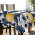 thumbnail image 5 of Yayeee Tablecloths 54" x 72" Rectangle Wrinkle Resistant Party Table Cover, Beige Plaid Lemon, 5 of 8