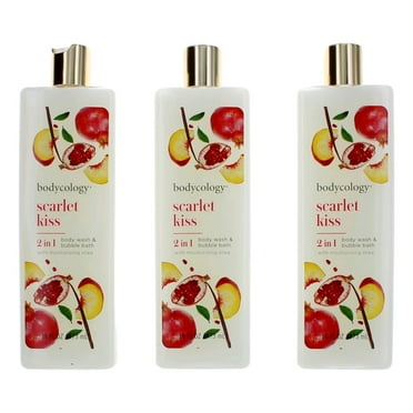 Cucumber Melon by Bodycology, 3 Pack 16 oz 2 in 1 Body Wash & Bubble Bath for Women