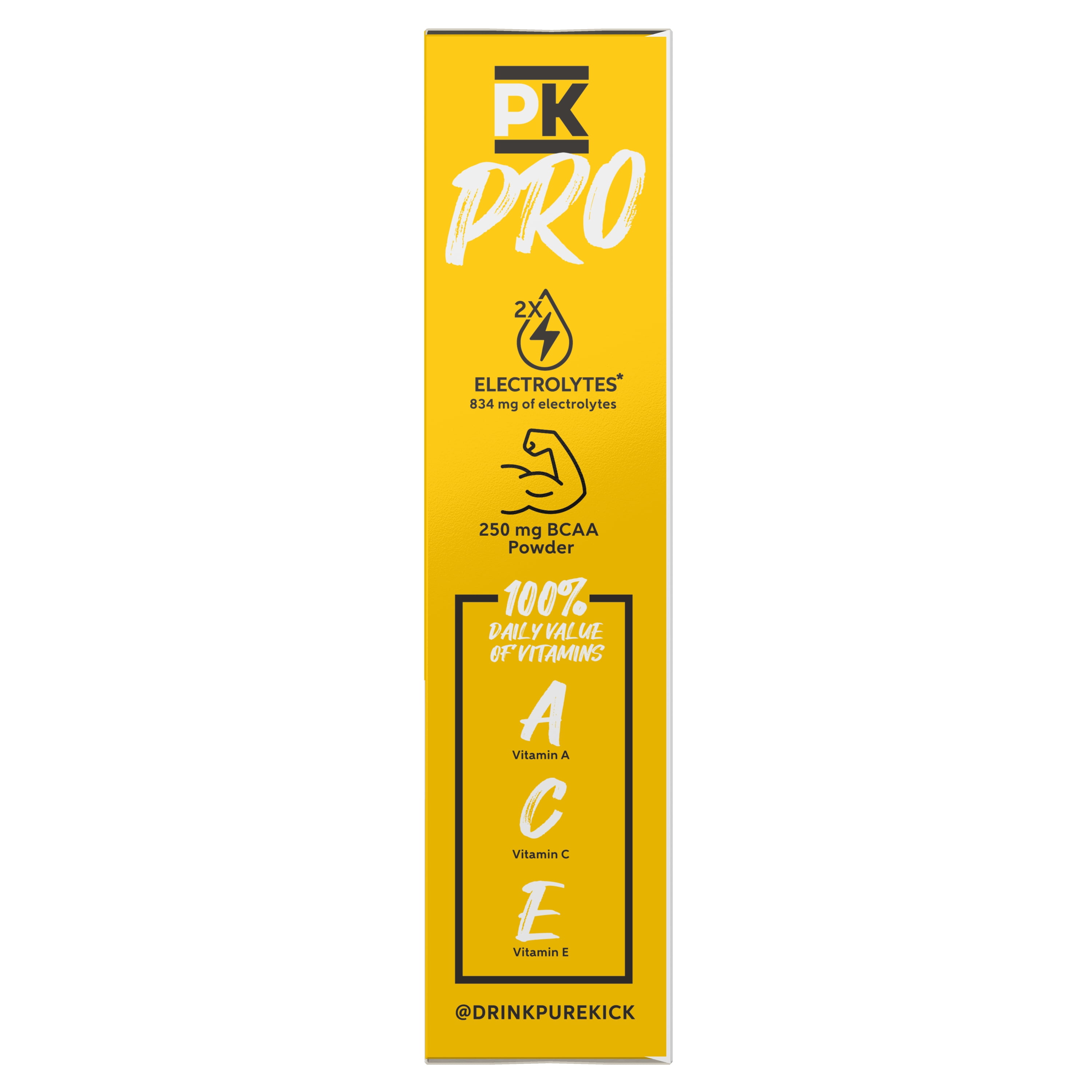 (6 pack) Pure Kick Pro Pineapple Coconut, Hydration Electrolyte Powdered Drink Mix, 6 Count Packets