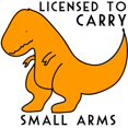 thumbnail image 3 of CafePress - Licensed To Carry Small Arms T Rex Funny Dinosaur - 15 oz Ceramic Large White Novelty Mug, 3 of 6