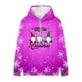 thumbnail image 4 of Qertyioot Chandail d'Hiver pour Femmes Mode Imprimé Noël, Manches Longues Col Rond Chaud Ample Tendance Tricoté, 4 of 4