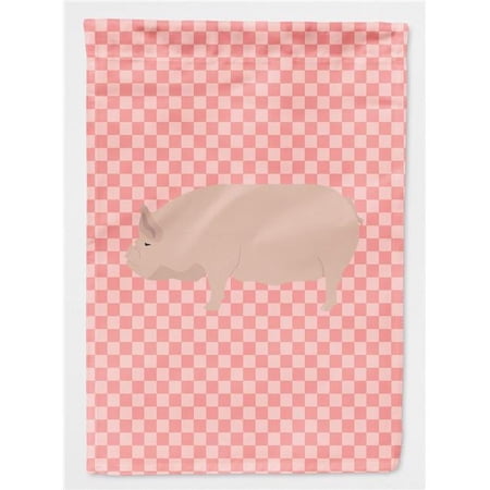 Carolines Treasures BB7937GF Welsh Pig Pink Check Garden Flag