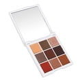 thumbnail image 3 of Paleta de sombras de ojos, 9 colores, brillo nacarado mate, sombra de ojos portátil en polvo para maquillaje, 3 of 8