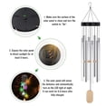 thumbnail image 4 of Windchime, carillón de viento brillante de inducción con energía solar, campana de viento para interiores y exteriores, decoración colgante, tipo 5 Methold HA007929-05B, 4 of 6