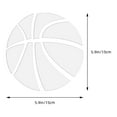 thumbnail image 2 of FUTUREORYY 1Pack Acrylic Basketball Mirror Sticker 5.9X5.9In Silver for Bedroom, 2 of 8