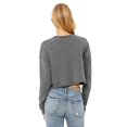 thumbnail image 2 of Bella Plus Canvas B53205075 Womens Cropped Crew Fleece, Deep Heather - Large, 2 of 2
