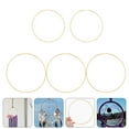 thumbnail image 2 of Raindrops Home Wreath Circle Golden Iron Elegant Style For Family 5Pcs 7.9In Diameter, 2 of 7