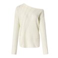 thumbnail image 4 of Vedolay Women's Fall Tops Womens Fall Pullover Sweaters Casual Crew Neck Long Sleeve Lightweight Tops,Beige XXL, 4 of 5