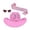 Pink, variant on Suitable For 30th Birthday Parties And Stage Performances Shoulder Strap Glasses And Cowboy Hat Ensemble Coffee One Size