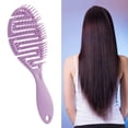 thumbnail image 3 of Cepillo para Desenredar el Cabello Yinane Peine de Peluquería Portátil Violeta, 3 of 7