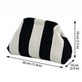 thumbnail image 3 of Woven Clutch Purse for Women Pink Orange, Striped Summer Woven Clutch Mahjong Tile Bag Dumpling Style Colorful Evening Handbag, 3 of 8
