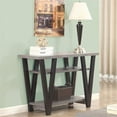 thumbnail image 2 of Bowery Hill V Shaped Console Table in Gray and Black, 2 of 3
