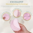 thumbnail image 5 of 30 Pcs Natural Fiber Round Makeup Remover Pads, Washable Reusable Face Pads Cloth Rounds, Facial Cleansing Pads Wipes for All Skin Types Travel (Pink), 5 of 7