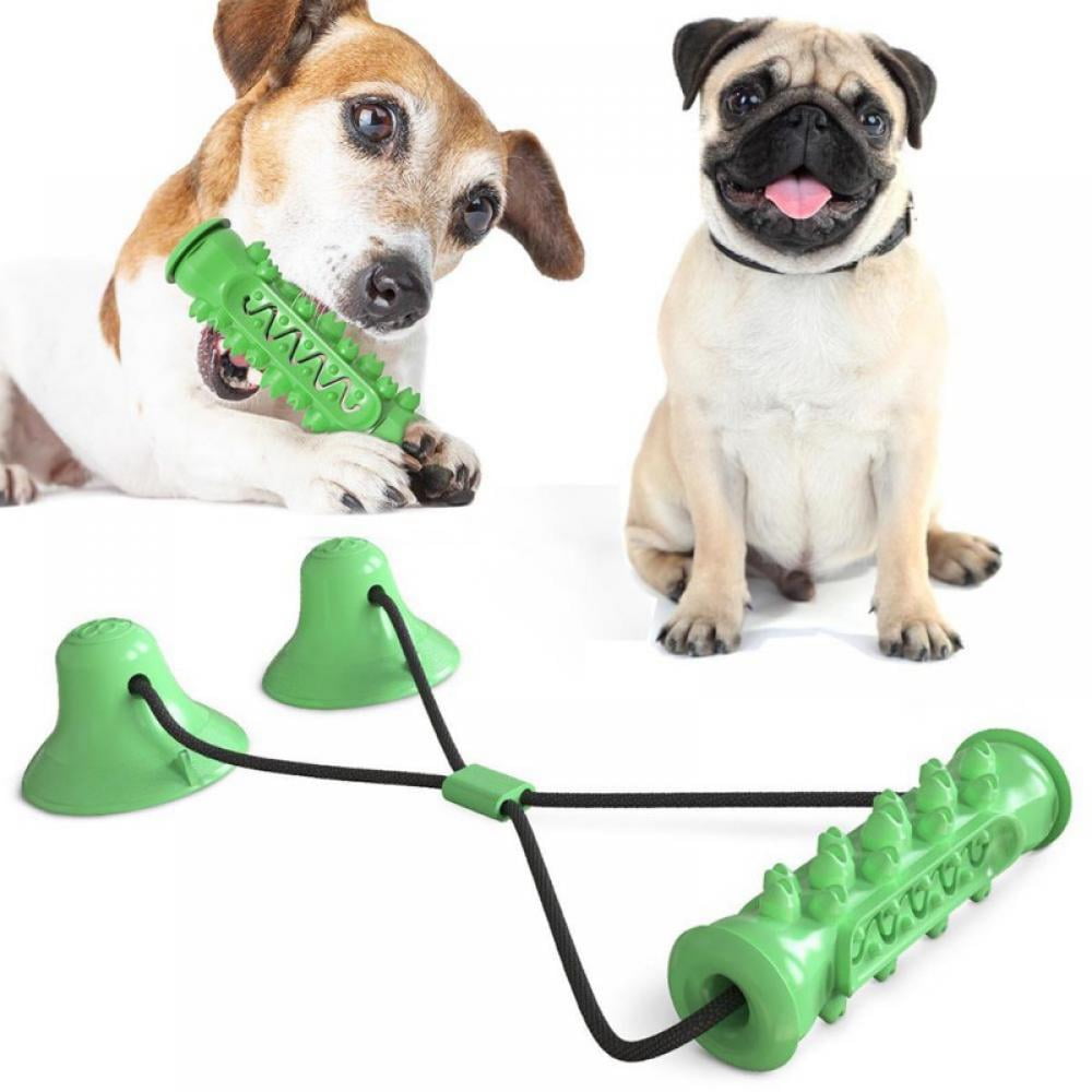 Interactive Dog Toy - Suction Cup Push Rope Ball - Furvenzy