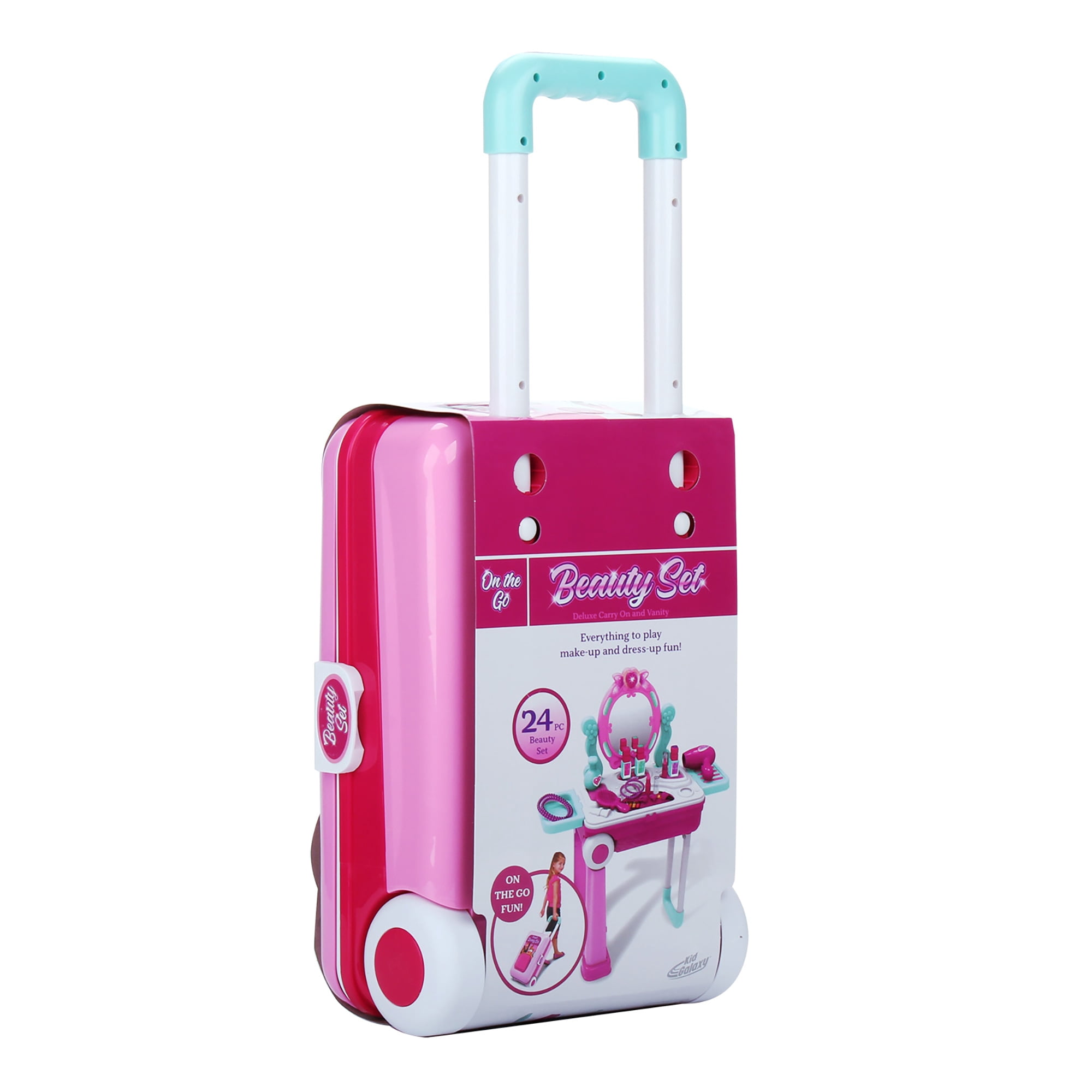Kid Galaxy On the Go Carry On Suitcase & Pretend Play Vanity