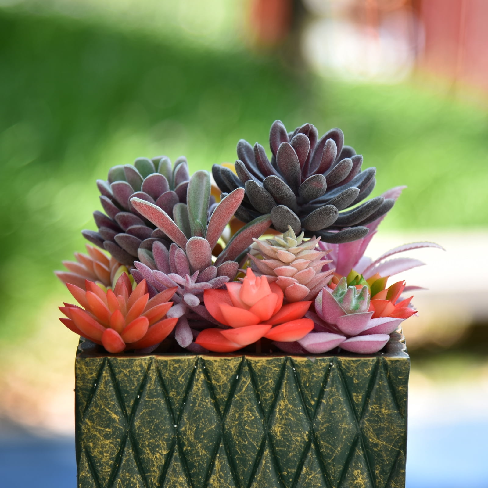 Thatswut - 15 Pack Bulk Large Assorted Realistic Artificial Faux Succulents Aloe Plants Realistic Fake Succulent Plants