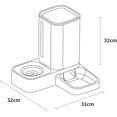 thumbnail image 2 of Jinsinto Automatic Cat Food Dispenser And Automatic Cat Water Dispenser 2 In 1 Set Feeders And Drinkers1.5l/2kg,blue, 2 of 5