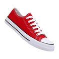 thumbnail image 1 of Zapatilla casual de lona urbana para mujer roja - 7078, 1 of 4