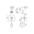 thumbnail image 2 of Pfister LG89-8WRY Weller 1-Handle Tub & Shower Trim, Tuscan Bronze, 2 of 3