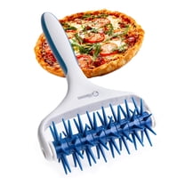 Chef Pomodoro Plastic Pizza Dough Roller (21 x 14.5 cm, Prong Length 7 mm) - Durable Pizza Docker, Dough Docker, Pizza Dough Docker, Pizza Docker Roller (Teal)