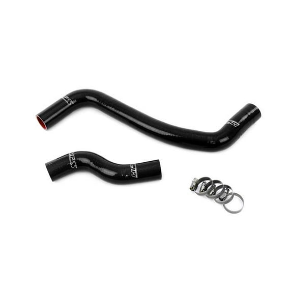 HPS Black Silicone Radiator Hose Kit Compatible with 1993-1997 Toyota Corolla 1.6L, 57-2124-BLK