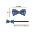 thumbnail image 3 of INSPIRE CHIC Womens Bow Tie Fine Diamonds Shiny Collar Adjustable Bow Tie Royal Blue, 3 of 5