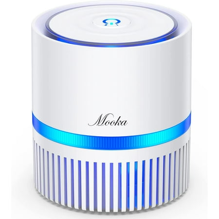 

MOOKA Home Air Purifier 3-in-1 True HEPA Filter Air Cleaner for Odor Allergies and Pets Smoke Dust Mold