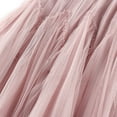 thumbnail image 5 of Honeeladyy Women Irregular Long Tulle Skirts Elastic High Waist Mesh Tulle Tutu Maxi Skirt Line Tiered Pockets Midi Long Skirt, 5 of 6