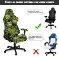 thumbnail image 6 of SCRAWLGOD St. Patrick's Day Frog Four Leaf Clover Print Print Gaming Chair Cover with Armrest Cover, Computer Chair Protector with Stretchy Bottom Non Slip Rotating Chair Slipcover for Home Studio, 6 of 7