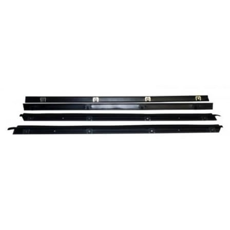 Inner & Outer Door Glass Weatherstrip Kit for 1976-1995 Jeep YJ Wrangler & CJ57 & 8